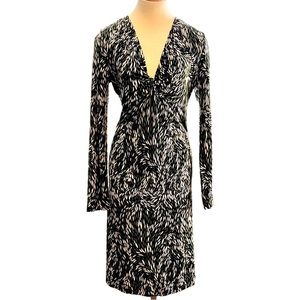 Tory Burch Silk Jersey Print Dress, Green, Medium